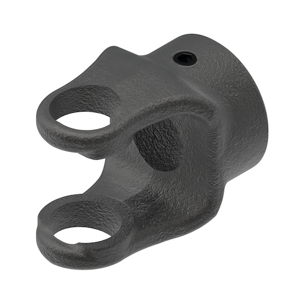 Round Bore Implement Yoke (w/ Keyway & Set Screw) 3" x2.5" x2"